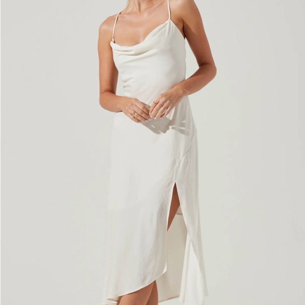 Elegant White Slip Dress